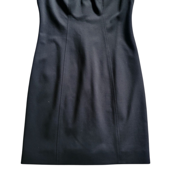 NWT DEITY New‎ York Black Sleeveless Cut-Out Mini A-line Minimalist Dress Size 8 - Picture 6 of 11
